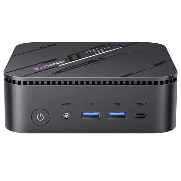 Mini Pc Blackview MP100 Pro, Intel Core I3-1215U 1.20GHz (4.40GHz), 16GB RAM, 512GB SSD, Windows 11 Pro, Cinza + Controle Xbox