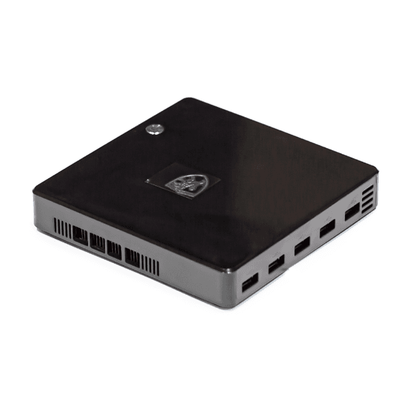Mini Pc Jlmin 3001 Intel Celeron 1007U, 2GB RAM, 30GB SSD com Wi-Fi/2 USB 3.0/3 USB 2.0/HDMI/VGA/LAN/MIC/AUXILIAR - Preto