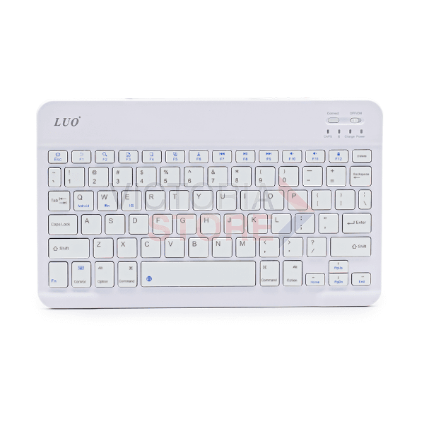 Mini Teclado Bluetooth Luo Lu-BT029 Slim 10" Branco