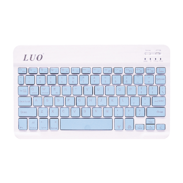 Mini Teclado Magnético Luo Lu-BT030 Pro Slim Bluetooth 10" Azul
