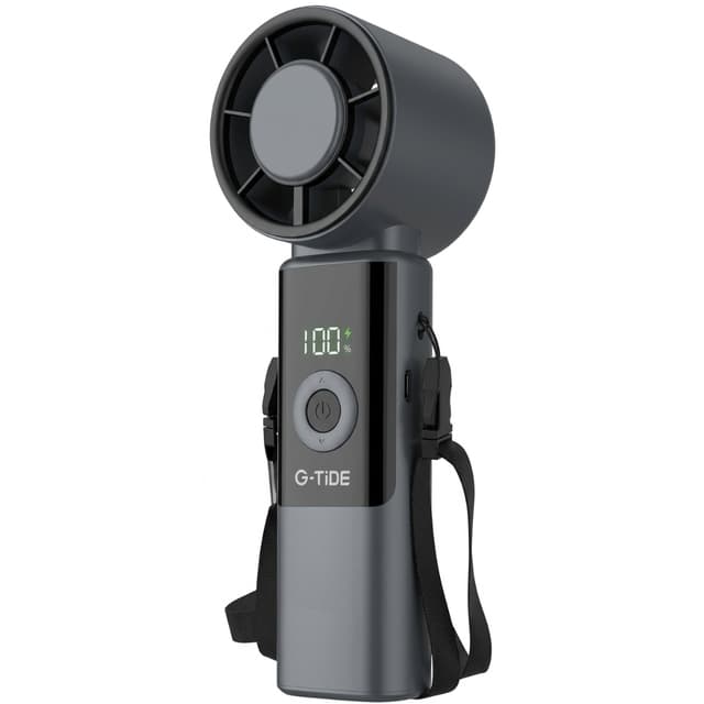 Mini Ventilador Portátil G-Tide FH02L 4.400mAh Cinza