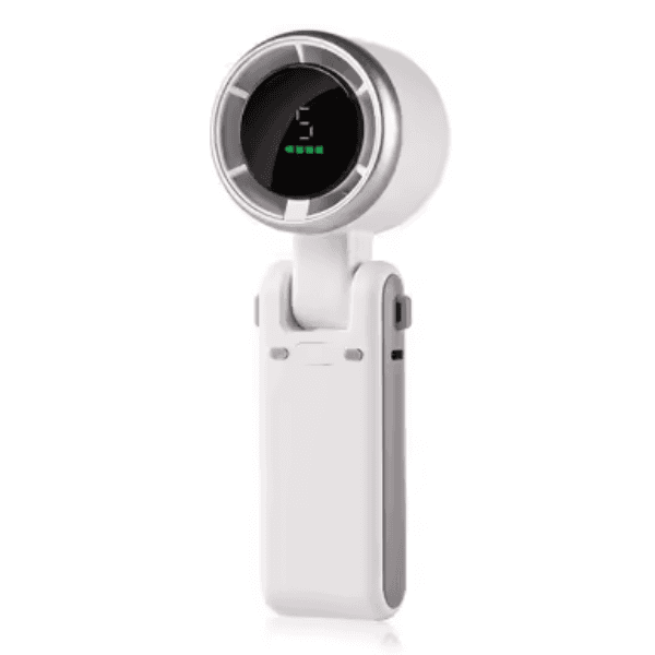Mini Ventilador Portátil Hengda YQ10520 / 5 Velocidades / Recarregavel - Branco