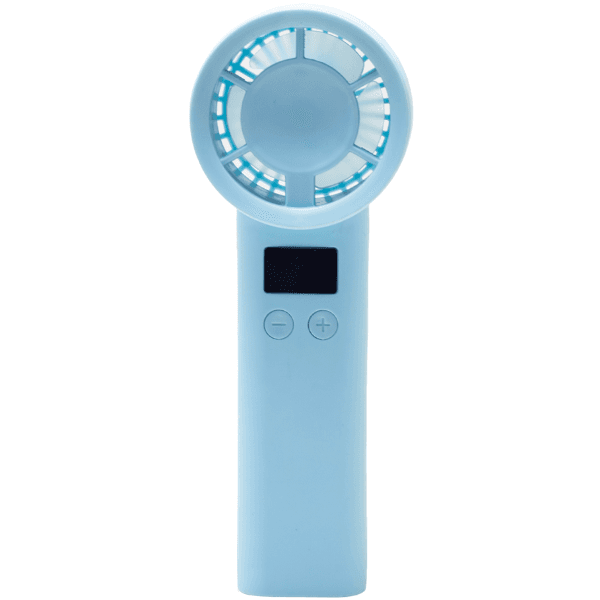 Mini Ventilador Portátil Hengda YQ10528 / 120 Niveis / Recarregavel - Azul