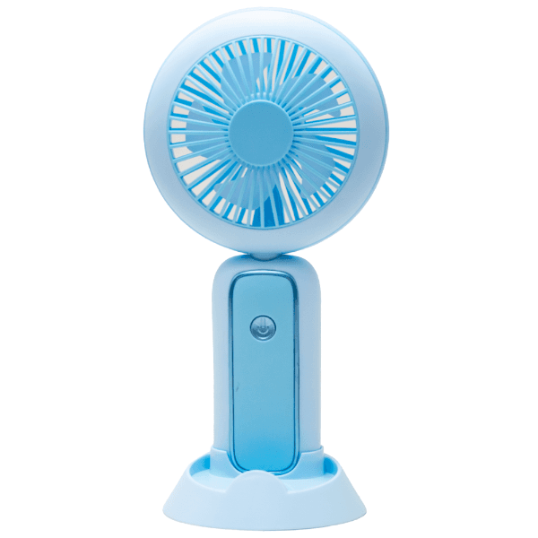Mini Ventilador Portátil Hengda YQ10534 / 3 Velocidades / Recarregavel - Azul