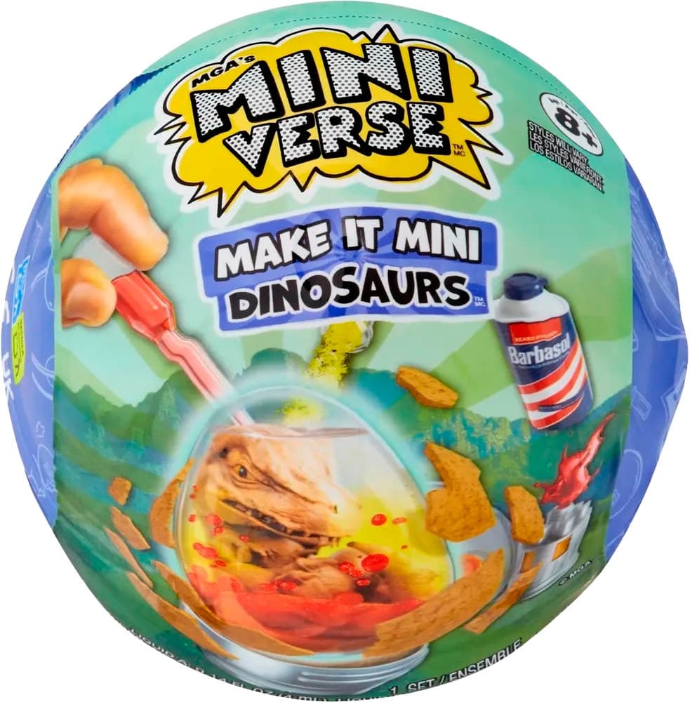 Brinquedo Mini Verse Dinosaurs Make It Mini Mga Entertainment