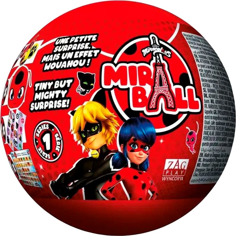 Brinquedo Miraculous Mir Ball Une SurpriseZag Play - M14007