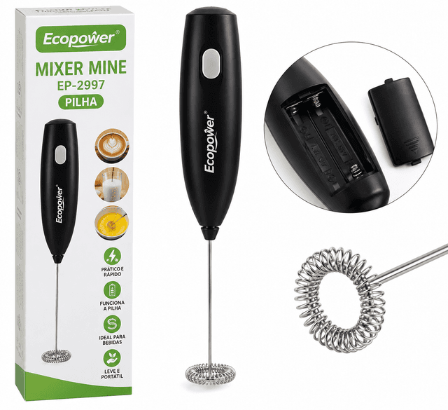 Mixer Mini Ecopower Ep-2997 Pilha