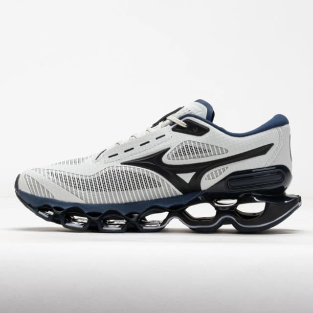 Mizuno Calzado Masc Wave Prophecy 15 J1GC260052 (43) Blanco/azul Oscuro