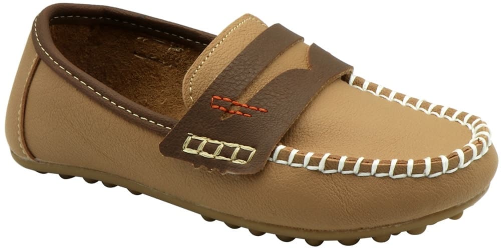 Mocassim Infantil Klin Curumim 197 Taupe/Carvalho