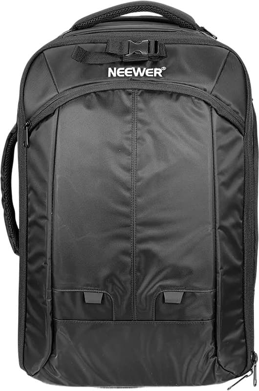 Mochila com Rodas 2 Em 1 para Câmera Neewer Convertible Rolling Nw3300-G - Preta/Cinza