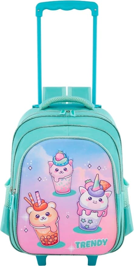Mochila com Rodas Trendy 30113 - Aqua