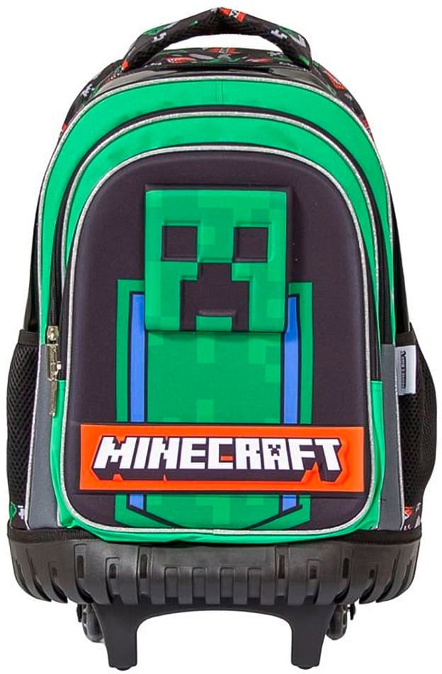 Mochila Escolar Minecraft com Rodas M34-220202