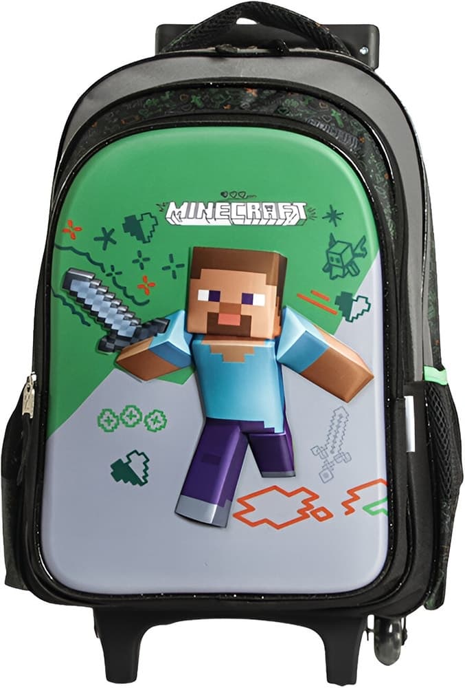 Mochila Escolar Rpc Minecraft com Rodas M34-220395