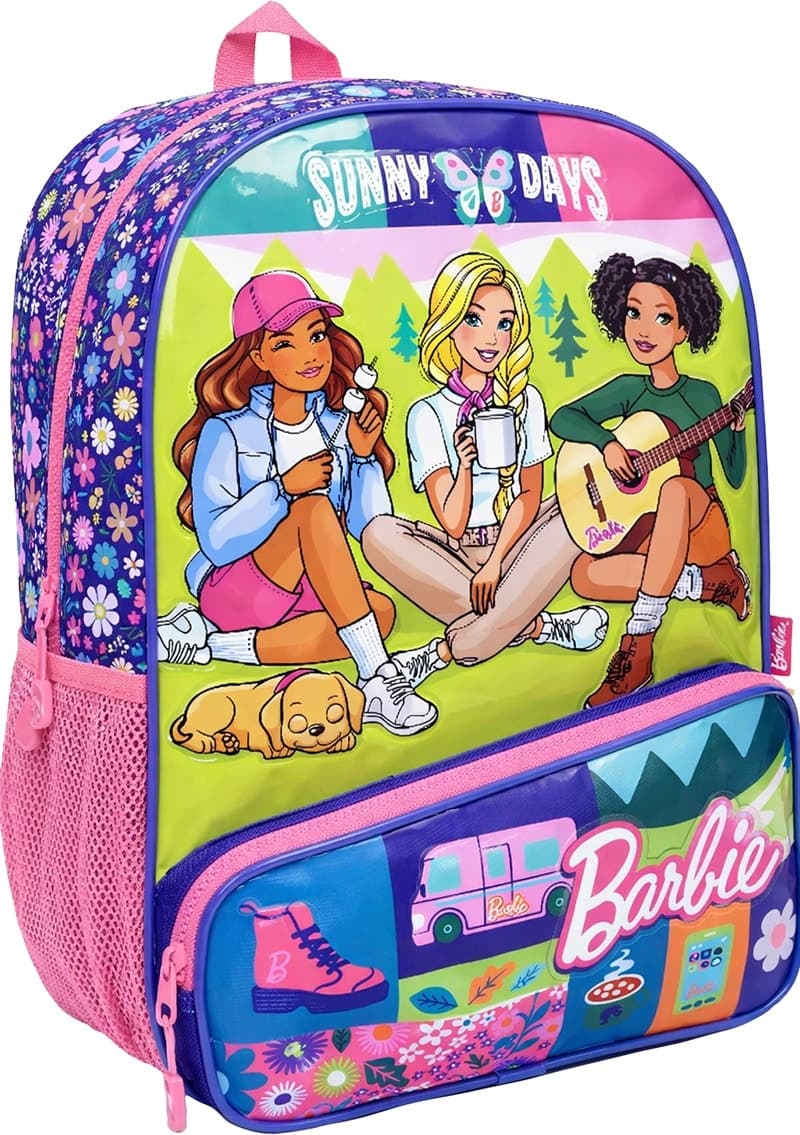 Mochila Infantil Mattel Barbie Sunny Days Azul