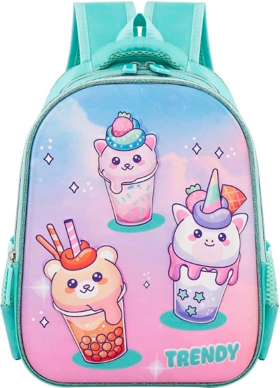 Mochila Infantil Trendy 30114 Aqua