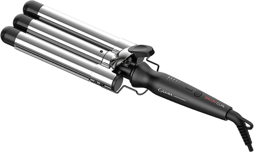 Modelador de Cabelo GA.MA Salon Curl Triferro Waves Preto - Bivolt