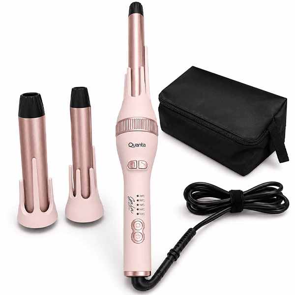Modelador de Cachos Quanta Gala Trio Qtkm31 3 Em 1 200°C 56W Bivolt Rosa