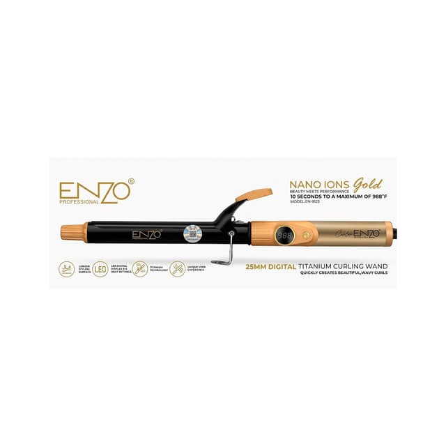Modelador Enzo Titanium Curling Wand En-9123 Gold 25MM 220V
