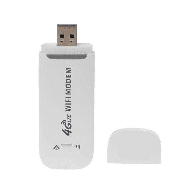Roteador Modem Dongle Hotspot LTE/4G/Wifi 3 Em 1 com Porta USB Portátil 150 Mbps Branco