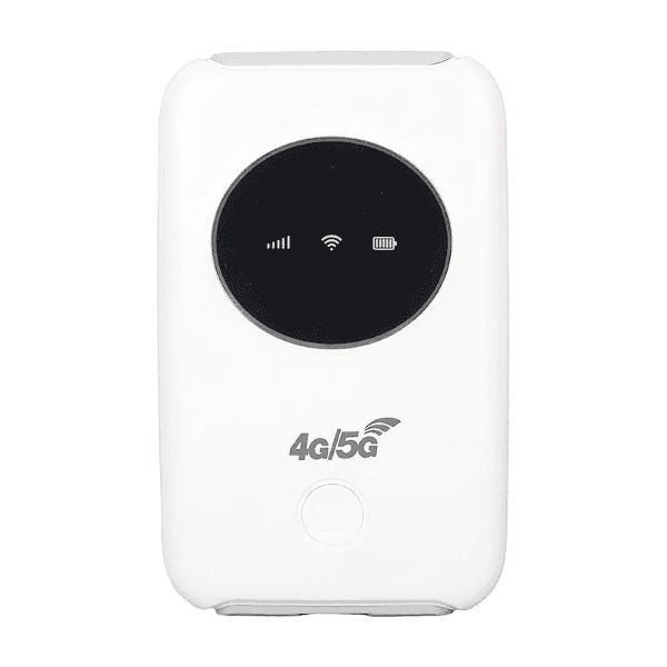 Roteador Modem Portátil Sem Fio Hotspot LTE 4G/5G R603-E 150MB Recarregável 3200mAh Bandas (B1/B3/B5/B7/8/20/38/40) Branco