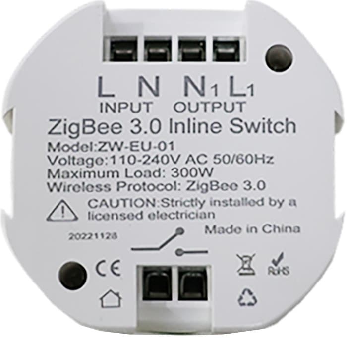 Módulo Zemismart Zigbee Zw-Eu-01 300W Bivolt Branco