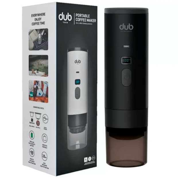 Moedor de Café Dub Portable Coffee Maker 3Em1 Preto