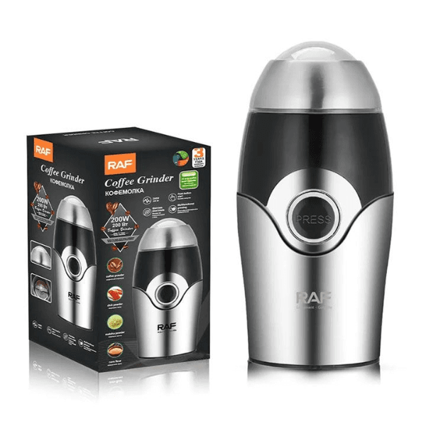Moedor de Café Elétrico Raf R.7124 200W 40G 220V Inox