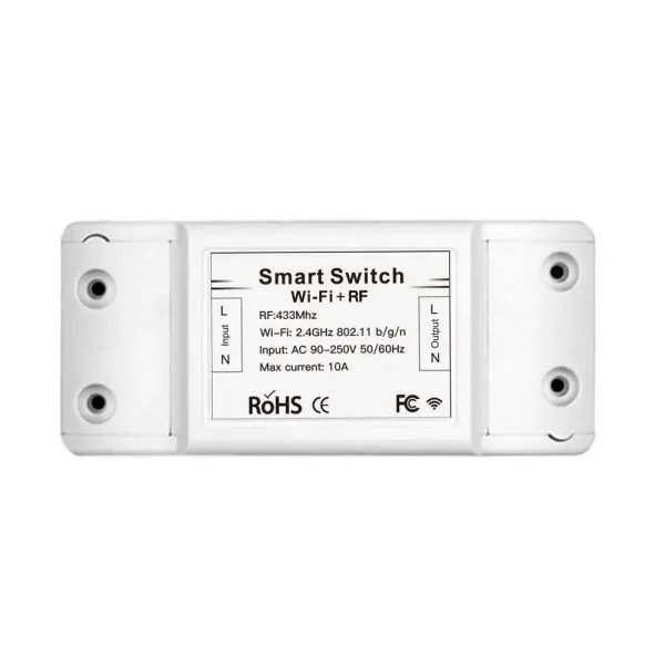 Módulo de Interruptor Inteligente Moes Ms-101WR Rf Wi-Fi 10A Branco