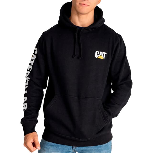 Moletom Caterpillar 1910709-016 Trademark Banner Hooded Preto