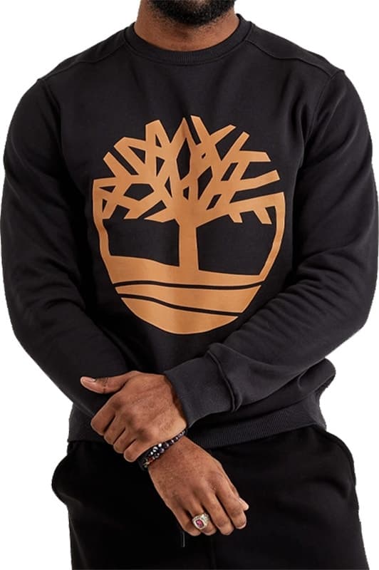 Moletom Timberland Core Logo Crew Bb Preto/Marrom Masculino