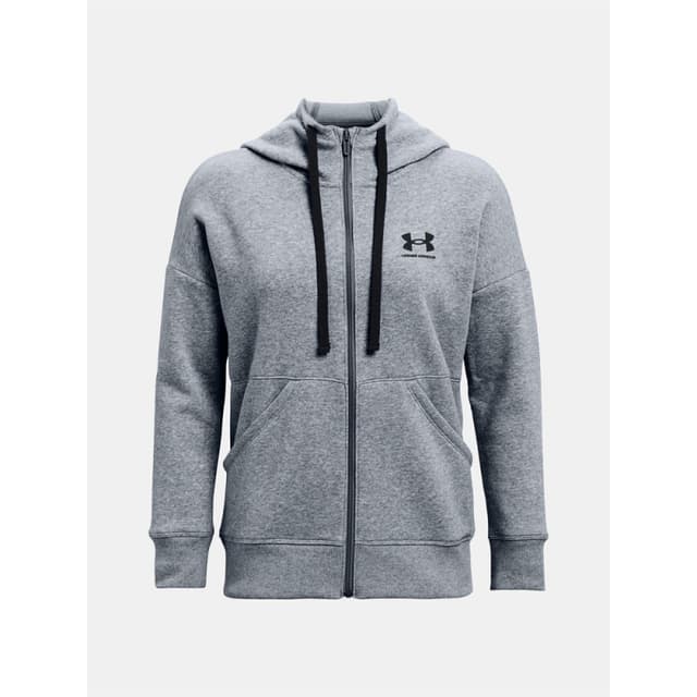 Moletom Feminino Under Armour 1356400-036 Rival Fleece Fz Cinza