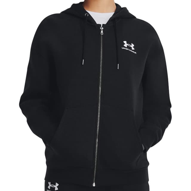 Moletom Feminino Under Armour 1379474-001 Essential Fleece Full Zip Preto