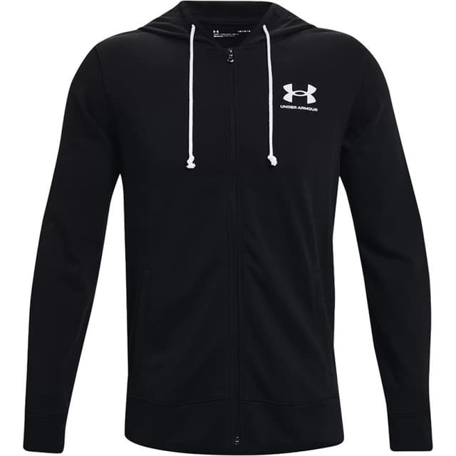 Moletom Under Armour 1370409-001 Masculino Rival Terry Zip L Preto