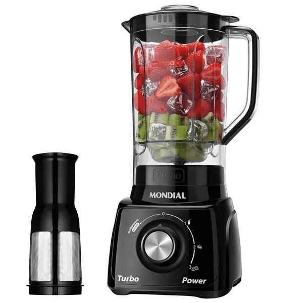 Liquidificador Mondial L-98-B Pratic Turbo 550W 2VEL/220V
