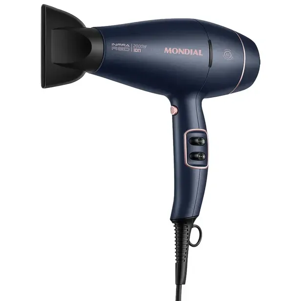 Secador Mondial Scp-01-Ir Infra Red 2000W Azul/Rosa 110V
