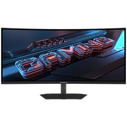 Monitor Gamer Gigabyte GS34WQCA 34" WQHD Curvo 120Hz / 1 Ms - Preto