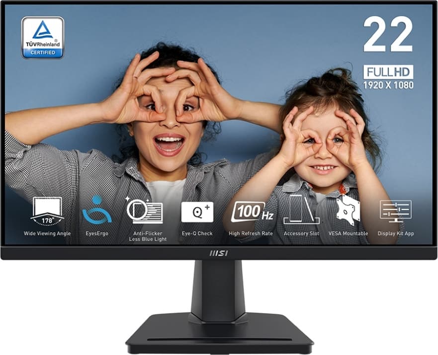 Monitor Gamer Msi 22" Pro MP225V Full HD 1ms/100Hz HDMI/VGA