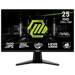 Monitor Gamer Msi Mag 255F e20 25" FHD 200Hz / 0.5Ms - Preto