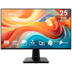 Monitor MSI Pro MP251 E14L 24.5" Full HD LED 144Hz / 1Ms - Preto