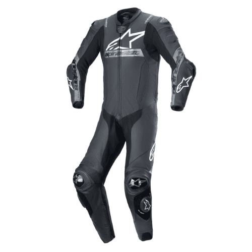 Macacão Alpinestars Missile V2 Ward 1 Pc Couro Preto/Milt/Cinza 56