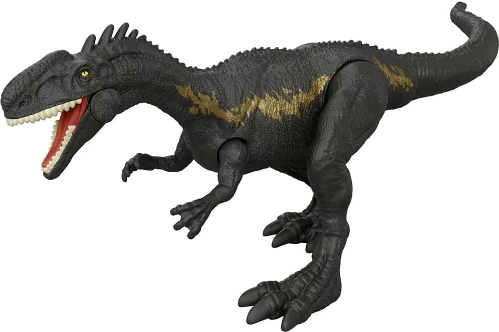 Figura de Ação Mattel Jurassic World Rebirth Monolophosaurus Strike Attack