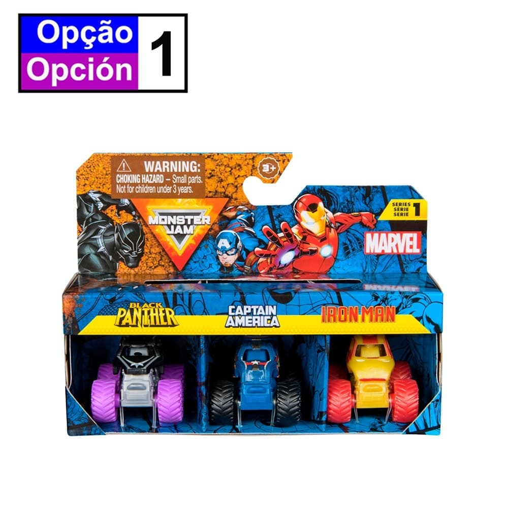 Brinquedo de Controle Remoto Spin Master Monster Jam Marvel 6070229