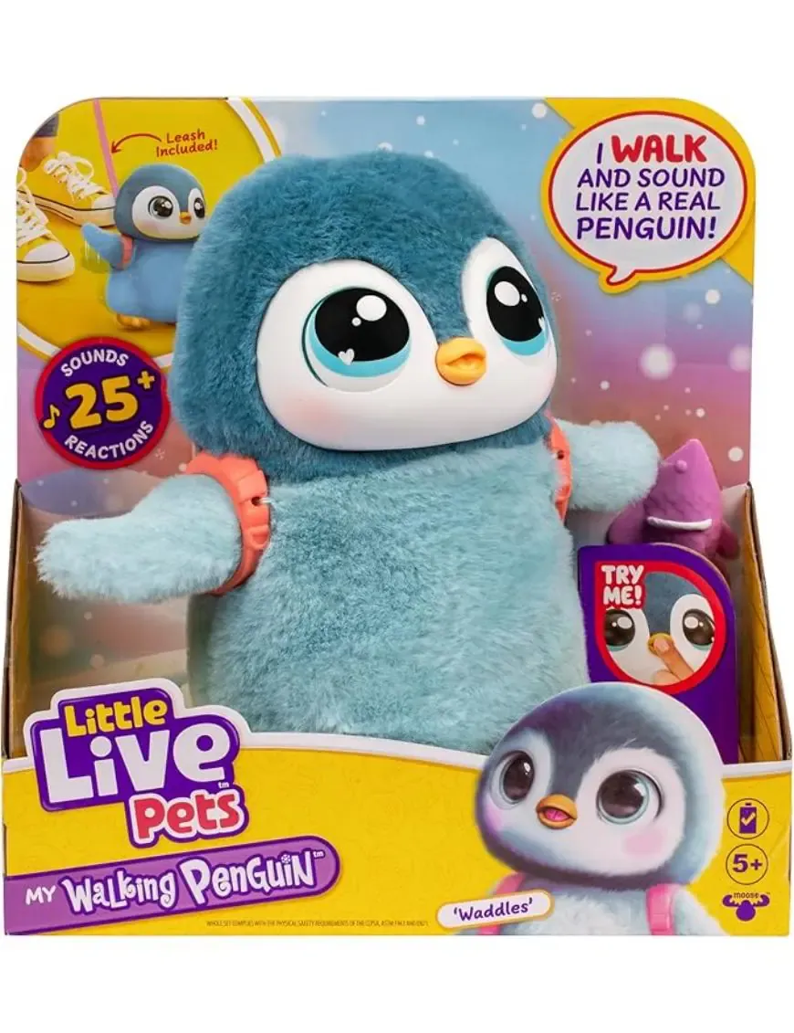 Brinquedo para Crianças Moose Toys Little Live Pets My Walk Penguin
