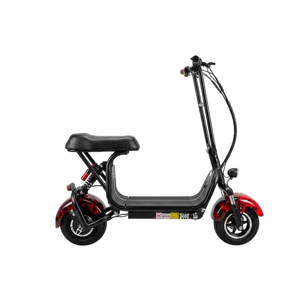 Moto Elétrica Lianmei Lme-1000C1 Mini Fire Vermelha
