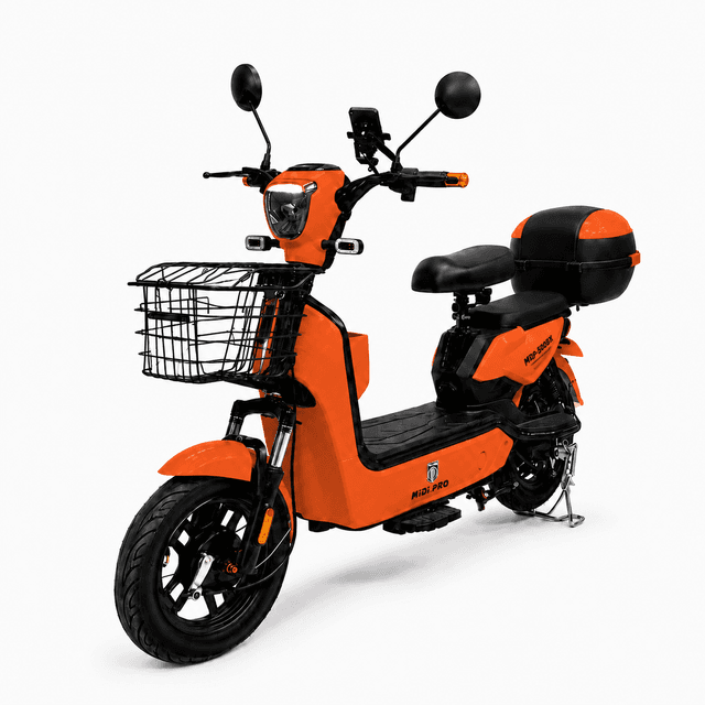 Moto Elétrica Autopropelido MiDi Pro Mdp-500BX 500W 48V/12Ah Laranja (Acompanha Capacete)