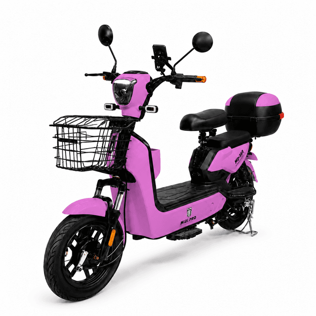 Moto Elétrica Autopropelido MiDi Pro Mdp-500BX 500W 48V/12Ah Rosa Pinky (Acompanha Capacete)