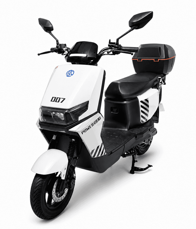 Moto Elétrica Midi Pro Mdp-007 1000W 60V/24Ah Branco/Cinza (Acompanha Capacete)