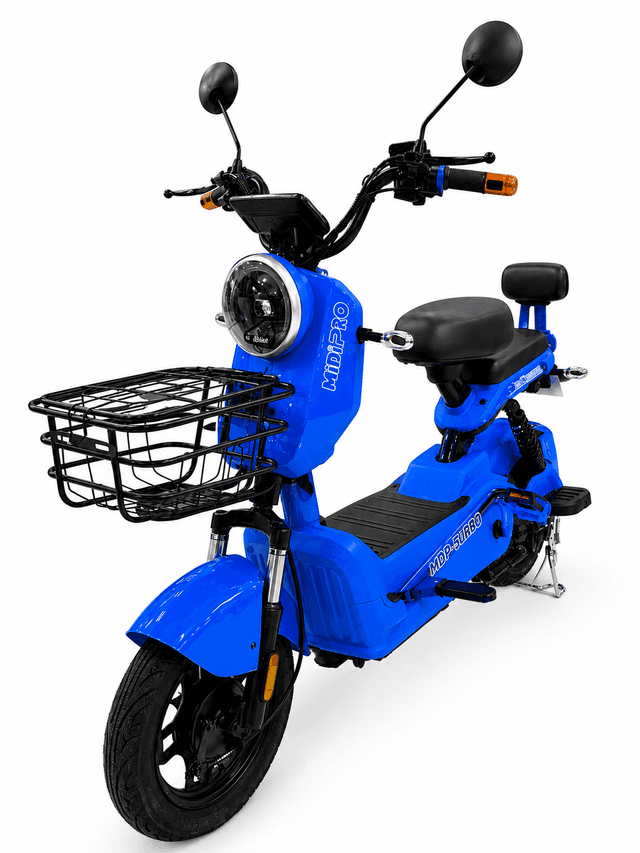 Moto Elétrica Midi Pro Mdp-500TURBO 500W 48V/20Ah Azul (Acompanha Capacete)