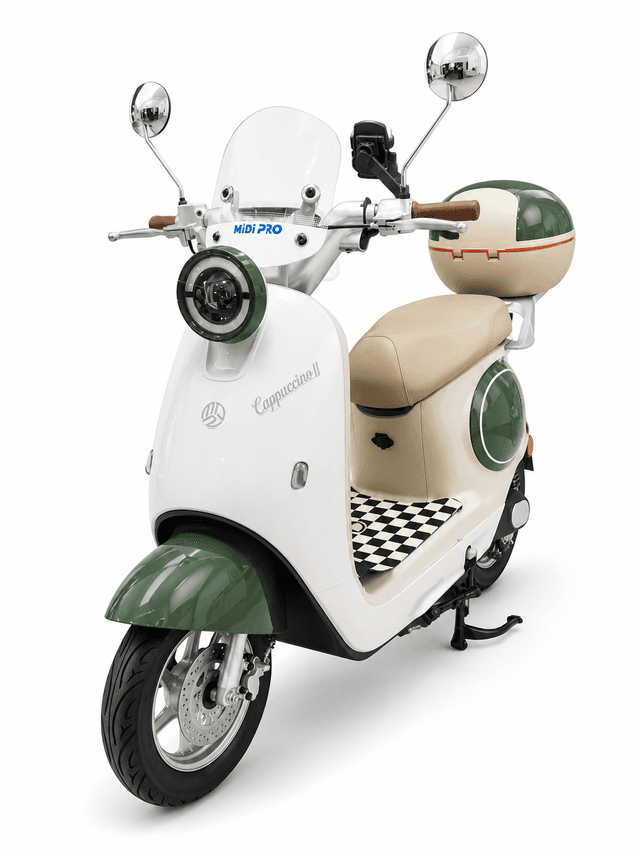 Moto Elétrica Midi Pro Mdp-Cappuccino Ii 1000W 60V/24Ah Verde (Acompanha Capacete)