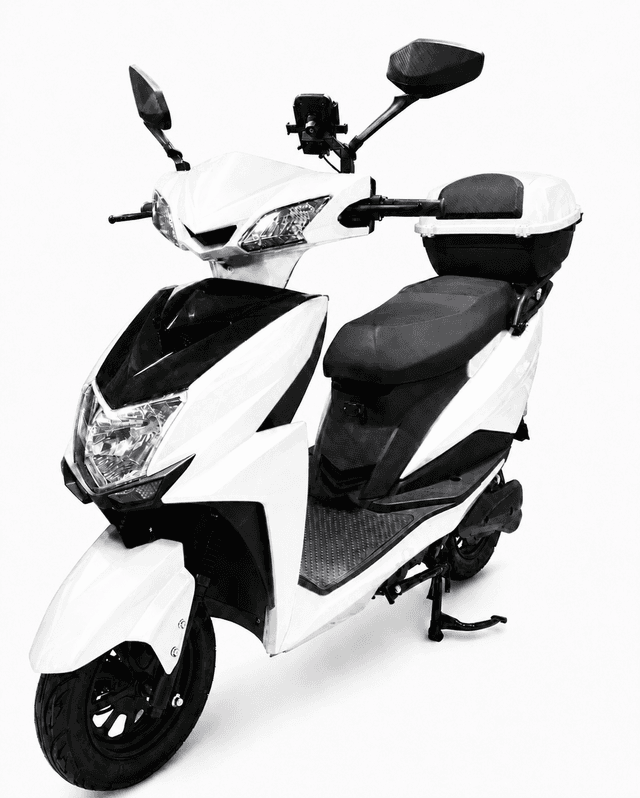 Moto Elétrica Midi Pro Mdp-X50MAX 1000W 60V/30Ah - Branco (Acompanha Capacete)